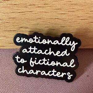Black and White Quote Pin